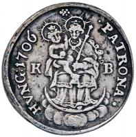 1706KB 1/2 Tallér Ag II. Rákóczi Ferenc Körmöcbánya (14.02g) T:2- Hungary 1706KB 1/2 Thaler Ag Francis II Rákóczi Kremnitz (14.02g) C:VF Unger II: 1127a., Huszár 1524.