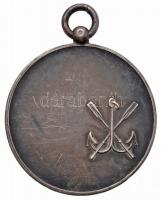 ~1920-1930. "Tiszai Regatta Szövetség Evezősversenye Szegeden" jelzett Ag medál (9.65g/0.9...