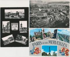 48 db MODERN használatlan küldölfi városképes lap; francia (sok Paris, Versailles és Merlebach) / 48 modern unused foreign town-view postcards; French (many Paris, Versailles and Merlebach