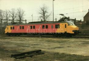 5 db MODERN használatlan motívumlap; magyar és holland vonat / 5 modern unused motive cards; Hungarian and Dutch train