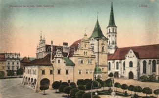 Lőcse, Városháza, Római katolikus templom / town hall, Roman Catholic church (EK)