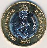 Húsvét-szigetek 2007. 200P T:1-
Easter Islands 2007. 200 Pesos C:AU