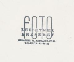 cca 1935 Leichtner Erzsébet vintage fotója Szentpál Olga tánccsoportjának tagjairól, pecséttel jelze...