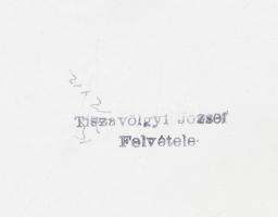 cca 1950-1960 Tiszavölgyi József: Élénk sétahajó forgalom a Dunán, pecséttel jelzett vintage fotó, 1...