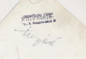 cca 1950-1960 Tiszavölgyi József: A Szabadság sétahajó indulás után, pecséttel jelzett vintage fotó,...