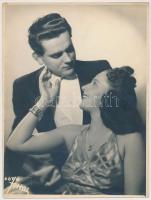 cca 1930 Foto Forrai (Budapest): Érzéki érintés, vintage fotó, 24x18 cm