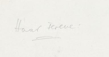 cca 1935 Haár Ferenc (1908-1997): Testvérek, aláírással jelzett vintage fotóművészeti alkotás, 24x18...