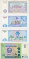 Üzbegisztán 1994-1997. 5S + 10S + 100S + 200S T:I-,II
Uzbekistan 1994-1997. 5 Sum + 10 Sum + 100 Sum...
