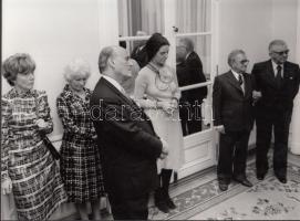 1977 André Barányi (Brüsszel): Vincze József brüsszeli  nagykövet fogadása Gertler Endre (1907-1998)...