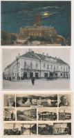 9 db főként RÉGI történelmi magyar és külföldi városképes lap; horvát, Vajdaság, cseh és olasz / 9 mostly old historical Hungarian and foreign town-view postcards; Croatian, Vojvodina, Czech and Italian