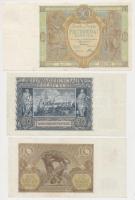 Lengyelország 1929-1940. 10Zl + 20Zl + 50Zl T:III
Poland 1929-1940. 10 Zlotych + 20 Zlotych + 50 Zlo...