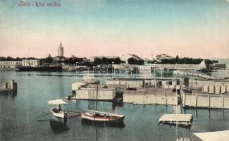 Zadar, Zara; Riva vecchia / port, ships (fa)