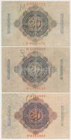 Német Birodalom/Császárság 1910. 20M (2x) + 1914. 20M T:III
German Empire 1910. 20 Marks (2x) + 1914...