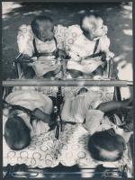 1975 Lipóczi József: A csepregi négyes ikrek, a szerző által feliratozva, 23x17 cm