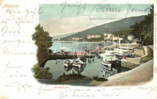 Abbazia, Bootshafen / port, boats (EK)