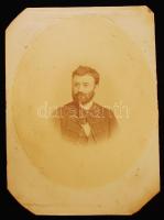 1872 Angerer (Bécs): Unghváry Vilmos János (Szarvas, 1833-1902) mérnök és okleveles gazda portréja, feliratozott, 45x33 cm (ilyen nagy méretben az 1870-es évek elejéről ritkán bukkan fel hiteles fénykép, érdemes megnézni)