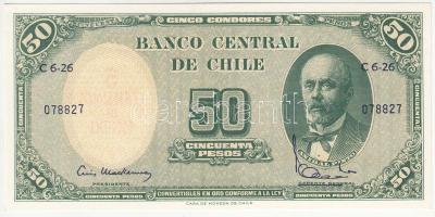 Chile 1960-1961. 50P T:I Chile 1960-1961. 50 Pesos C:UNC Krause 126