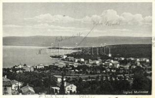 2 db RÉGI horvát városképes lap; Zadar, Malinska / 2 old Croatian town-view postcards; Zadar, Malins...