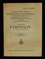 1943 A békéscsabai községi kereskedelmi középiskola tizenhetedik évkönyve az 1942-1943. iskolai évről. Szerk.: Péterfy Károly. Békéscsaba, [1943], Puskás és Blahut.