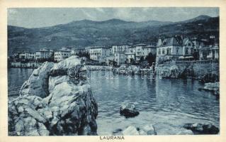 2 db RÉGI olasz városképes lap; Lovran, Riviera di Levante / 2 old Italian town-view postcards; Lovr...