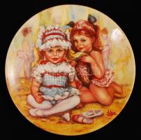 Wedgwood "The Recital" dísztányér, matricás, jelzett, hibátlan, d:20,5 cm