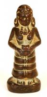Egyiptomi ólom szobrocska, m:8,5 cm