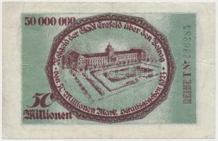 Németország/Weimari Köztársaság/Crefeld 1923. 50.000.000M városi pénz T:III
Germany/Weimar Republic/...