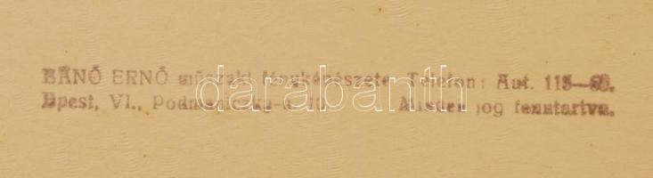 1933 Bánó Ernő műszaki fényképész: Budapest, VIII. ker., Salétrom u. 2/c. ház homlokzata, perspektív...