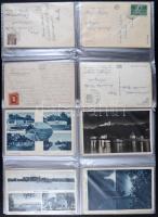 30 db VEGYES magyar városképes lap; Balaton és Velencei tó környéke / 30 mixed Hungarian foreign tow...