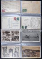 30 db VEGYES magyar városképes lap; Balaton és Velencei tó környéke / 30 mixed Hungarian foreign tow...