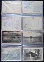 30 db VEGYES magyar városképes lap; Balaton és Velencei tó környéke / 30 mixed Hungarian foreign tow...