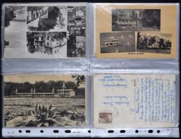 30 db VEGYES magyar városképes lap; Balaton és Velencei tó környéke / 30 mixed Hungarian foreign tow...