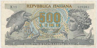 Olaszország 1966. 500L T:III Italy 1966. 500 Lire C:F Krause 93