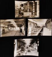 1973 Karai Sándor: Budapest, a kis földalatti csarnokának építése és az első szerelvény beérkezése, ...