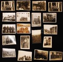 1934-1940 Katonai fotók egy privát fotóalbumból, 29 db fénykép, 6x8 cm / 1934-1940 Military photos, 29 photos, 6x8 cm