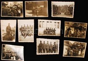 1934-1940 Katonai fotók egy privát fotóalbumból, 29 db fénykép, 6x8 cm /
1934-1940 Military photos, ...