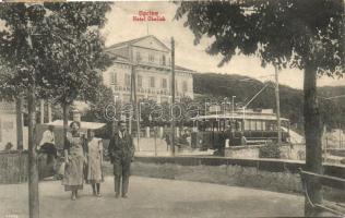 Opicina, Opcina; Grand Hotel Obelisque, tram (wet damage)