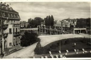 Pöstyén, Híd, Thermia park / bridge colonnade, Thermia garden (EK)