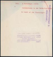 cca 1930-1940 Kerny István (1879-1963): Sokadalom a hortobágyi csárda körül, feliratozott, pecséttel...