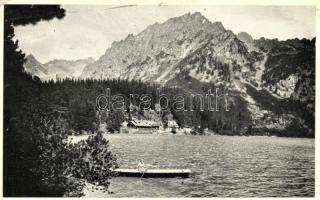 Tátra, Poprádi-tó / lake - 3 db régi képeslap / 3 old postcards