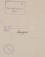 cca 1935 Budapest, a Kúria épülete, pecséttel, aláírással jelzett vintage fotó Dulovits Jenő (1903-1...