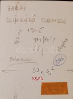 1945 Járai Rudolf (1913-1993): Szikrázó szemek, feliratozott vintage fotóművészeti alkotás, 16x12 cm...