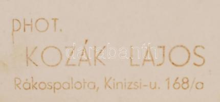 cca 1935-1940 Kozák Lajos: Rúdugró, a sportoló mozgásáról készített fázisfotók, 30 db felvétel, 3 fo...