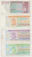 Ukrajna 1993-1995. 10.000K + 20.000K + 50.000K + 200.000K T:III Ukraine 1993-1995. 10.000 Karbovantsiv + 20.000 Karbovantsiv + 50.000 Karbovantsiv + 200.000 Karbovantsiv C:F Krause 94,95,96,98