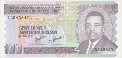 Burundi 2007. 100Fr T:I Burundi 2007. 100 Francs C:UNC Krause 37