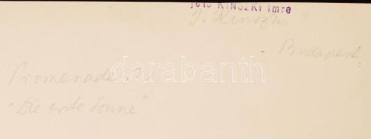 cca 1930-1935 Kinszki Imre (1901-1945):Az első napsütés, pecséttel, aláírással jelzett vintage fotóm...