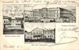 Székelyudvarhely, Állami főreáliskola, Római katolikus főgimnázium, Millenáris székely emlék (EB)