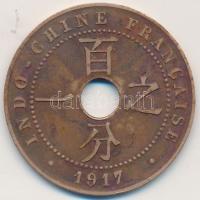 Francia Indokína 1917A 1c Br T:3
French Indo-China 1917A 1 Cent Br C:F
Krause KM#12.1