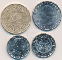 4db vegyes külföldi fémpénz (USA,Nepál,Monaco,Antillák) T:vegyes
4pcs of mixed coins (USA,Nepal,Mona...