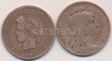 Franciaország 1897A 10c Br + 1910. 10c Br T:3
France 1897A 10 Centimes Br + 1910. 10 Centimes Br C:F...